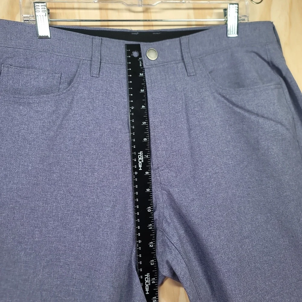 Bonobos Mens Blue Heathered Performance Tech Chinos Five Pocket Golf Pants 35